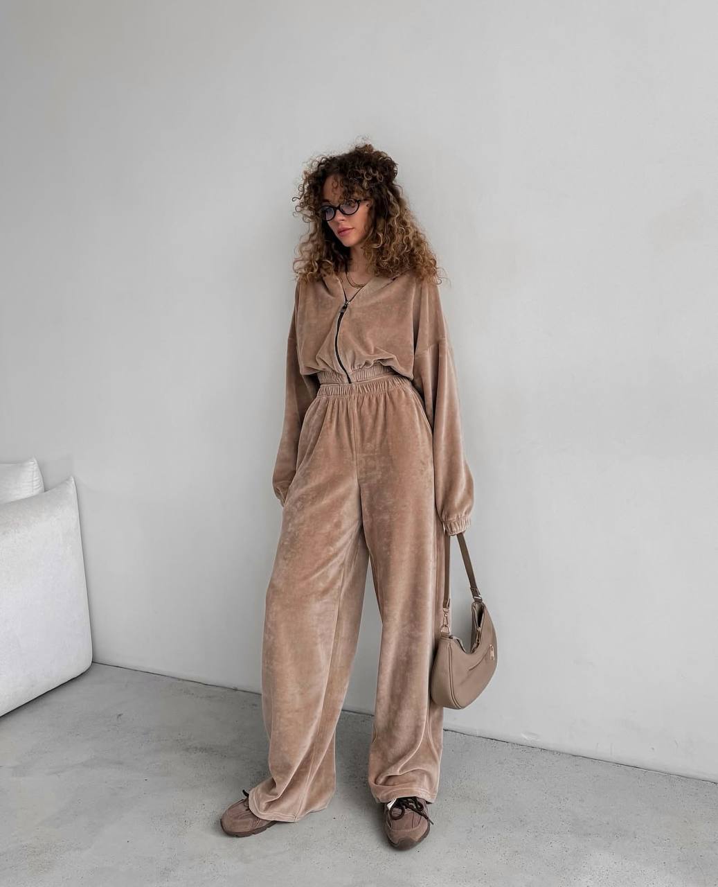 Traje de terciopelo de tres piezas