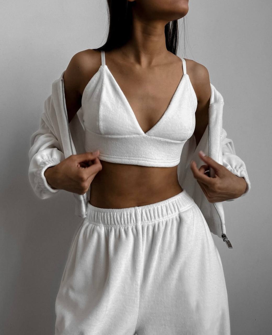 Traje de terciopelo de tres piezas