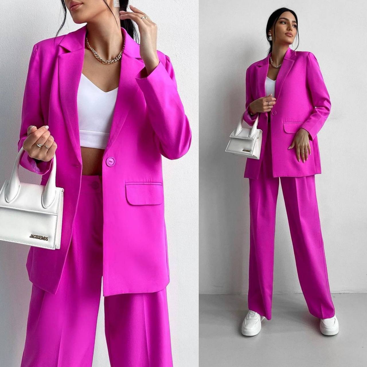 El traje clásico con pantalones anchos
