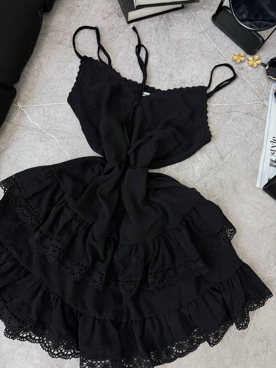 Un vestido ligero con encaje