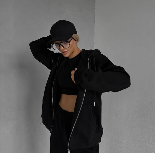 Sudaderas con cremallera metálica