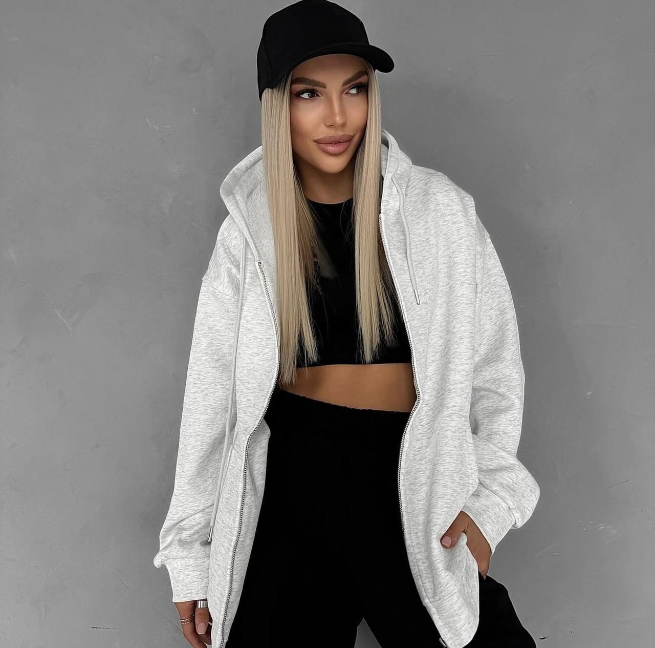 Sudaderas con cremallera metálica