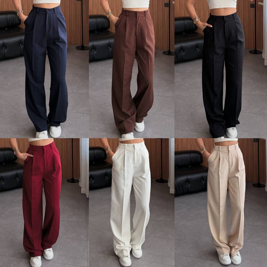 Pantalones clásicos rectos