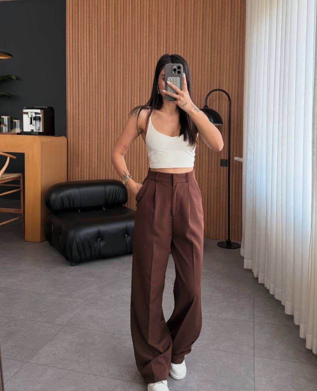 Pantalones clásicos rectos
