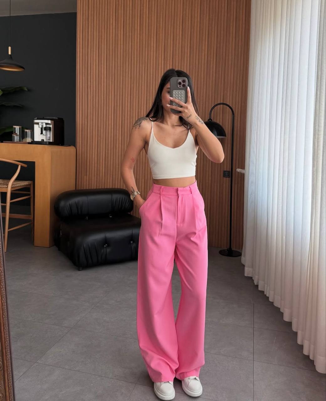 Pantalones clásicos rectos