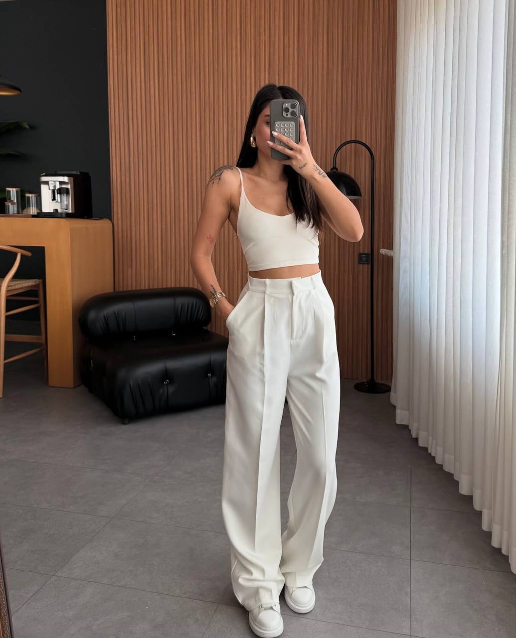 Pantalones clásicos rectos