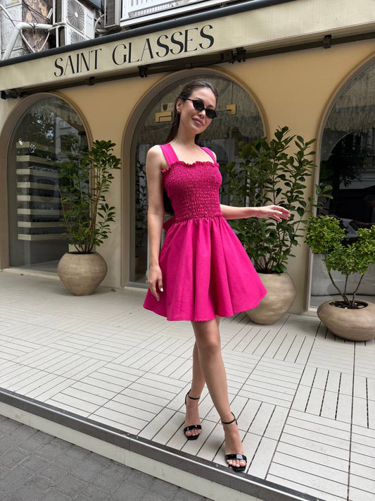 El vestido perfecto de tejido natural