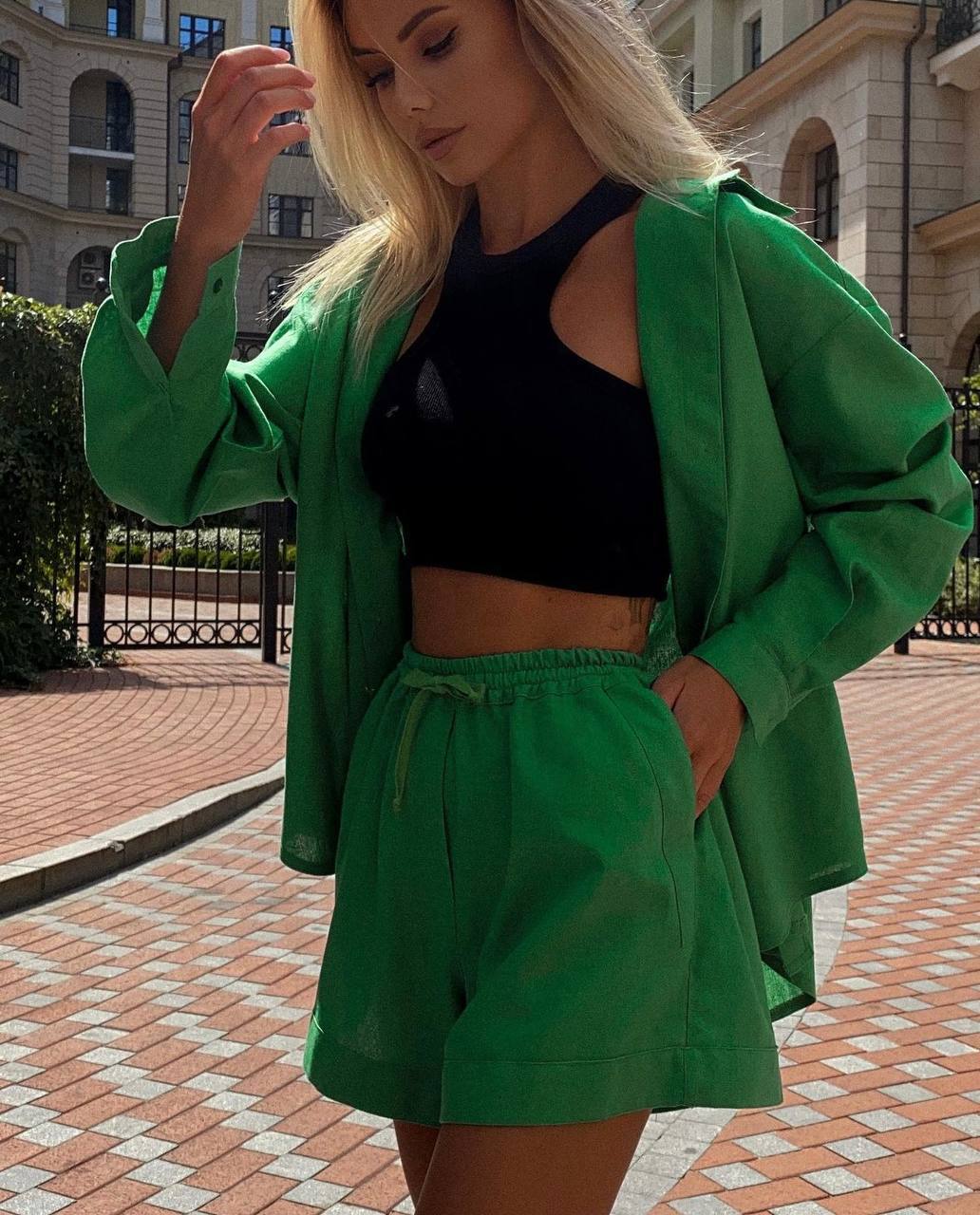Traje de lino
