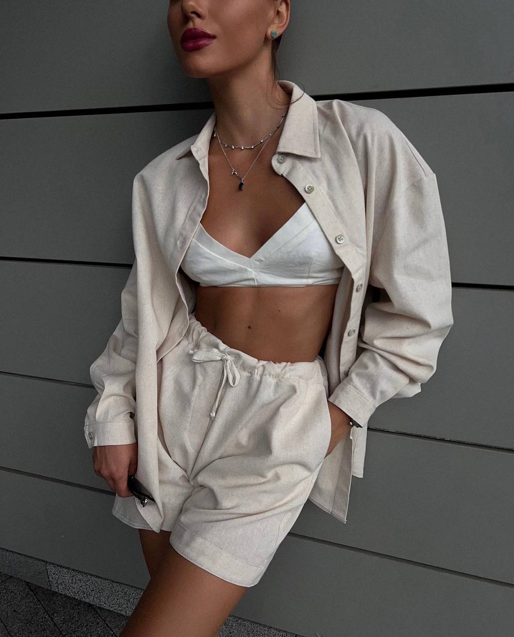 Traje de lino