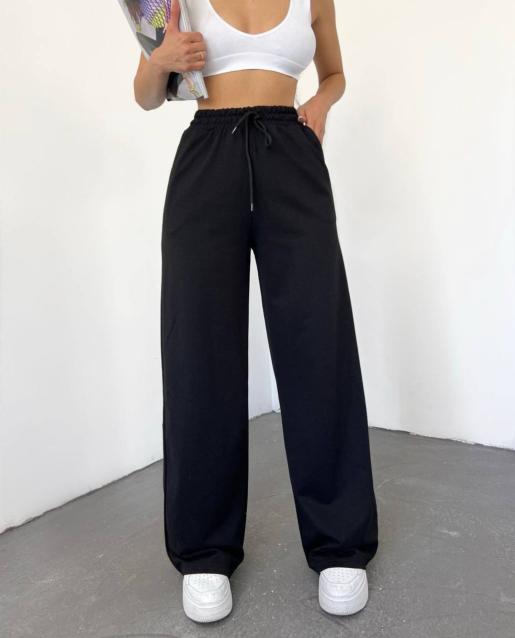 Pantalones deportivos de corte culotte