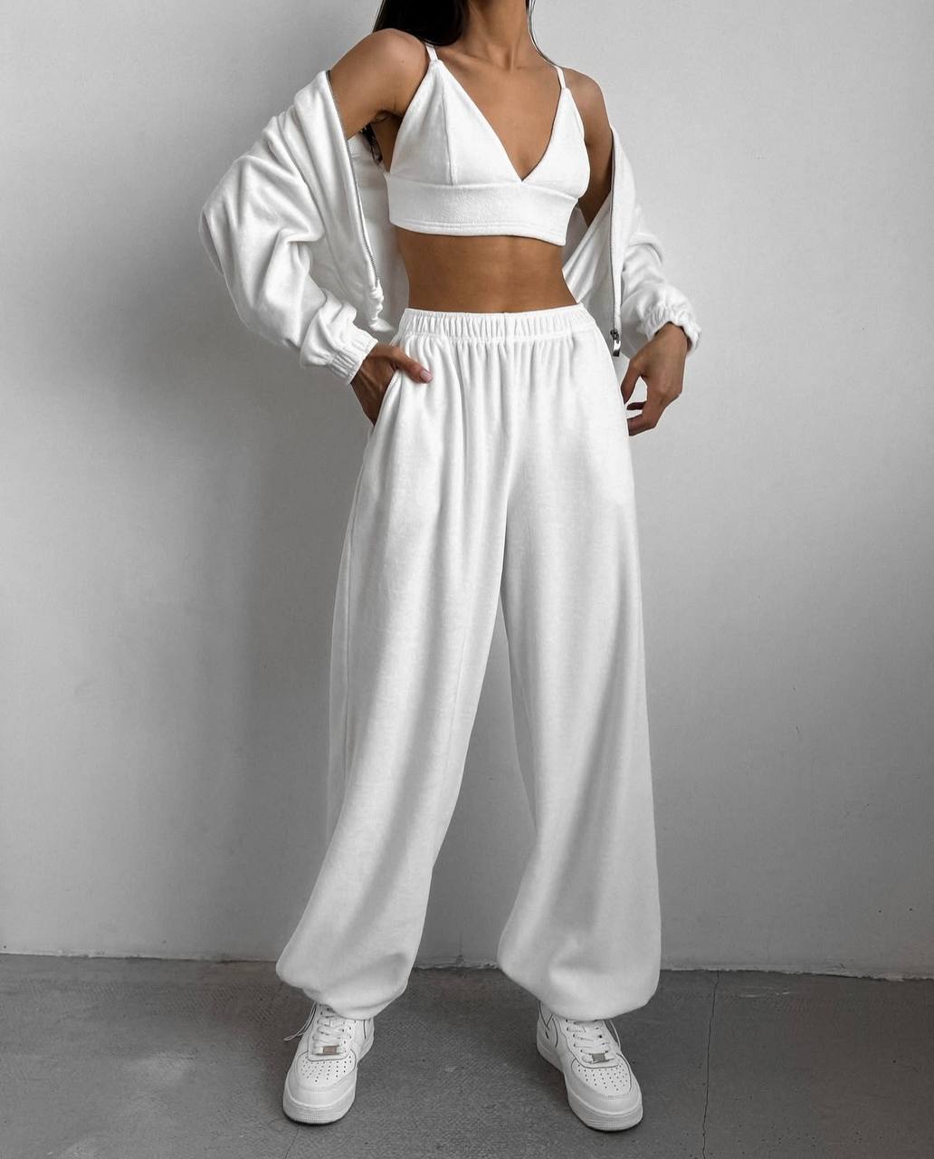 Traje de terciopelo de tres piezas