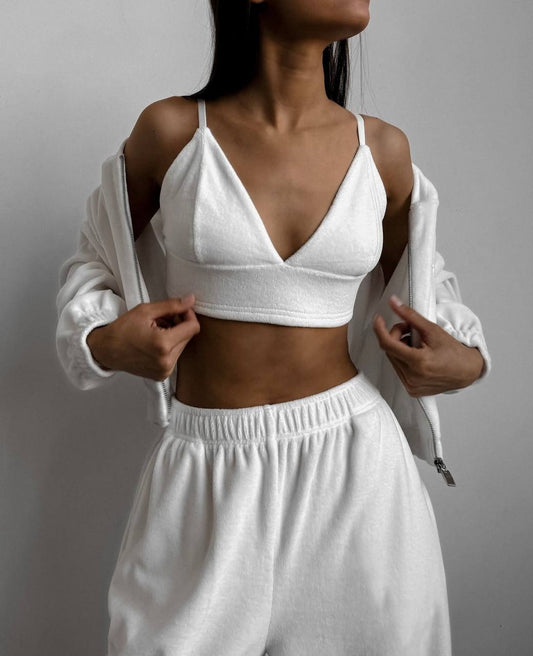 Traje de terciopelo de tres piezas