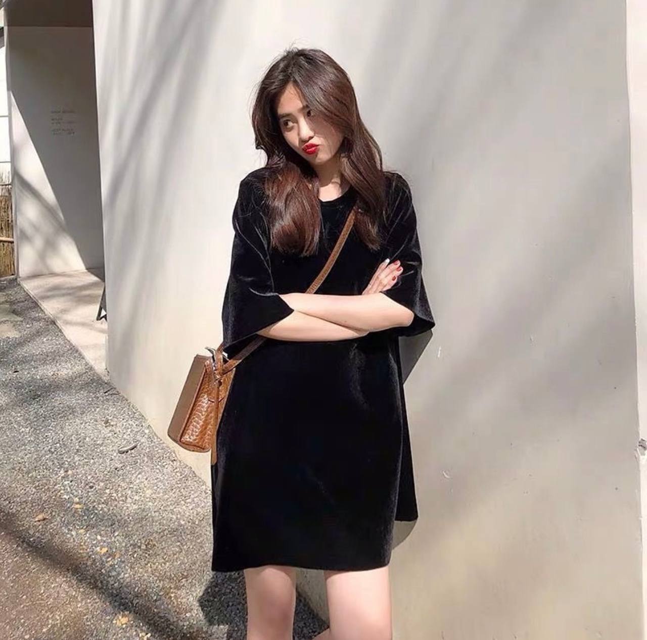 Túnicas de terciopelo con estilo oversize