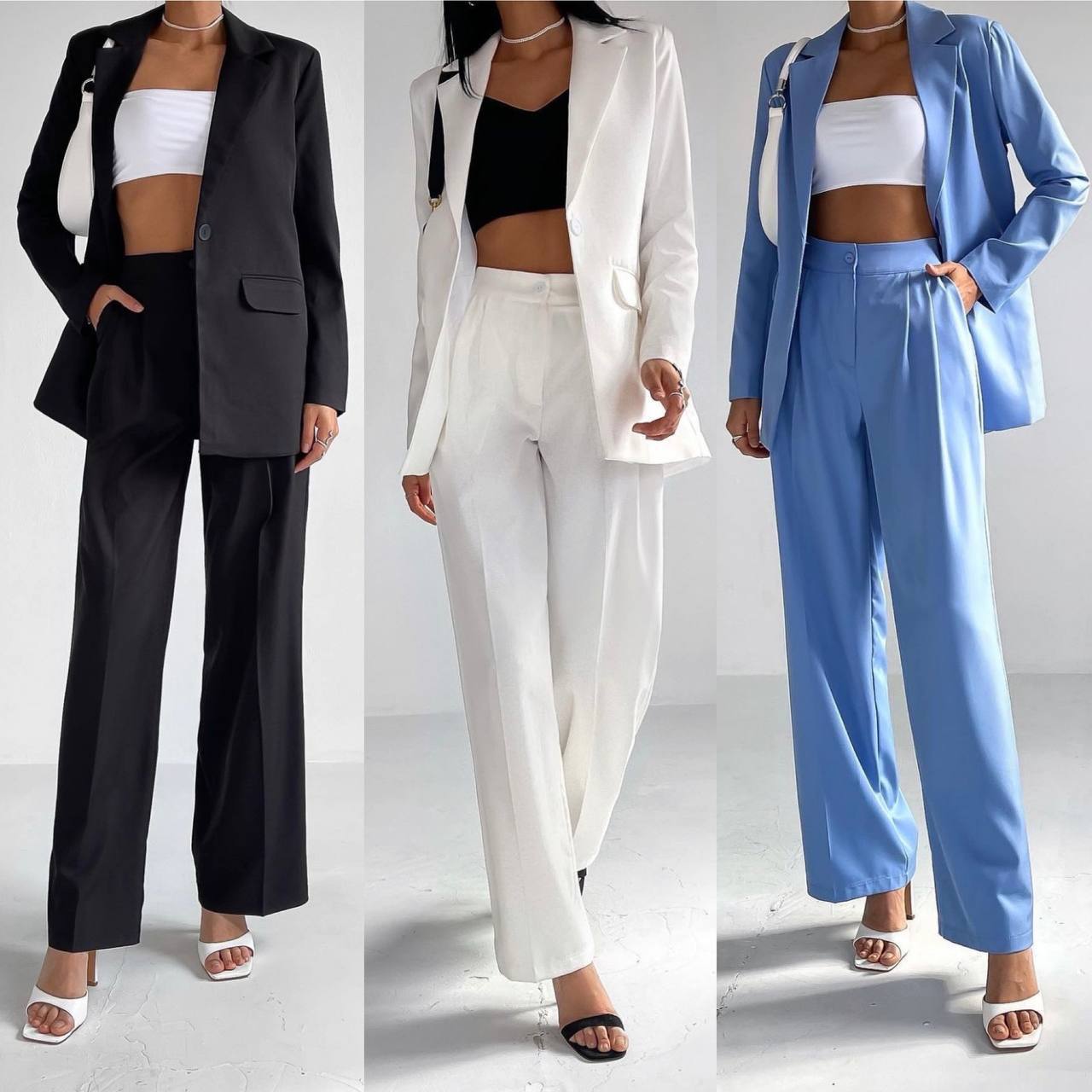 El traje clásico con pantalones anchos