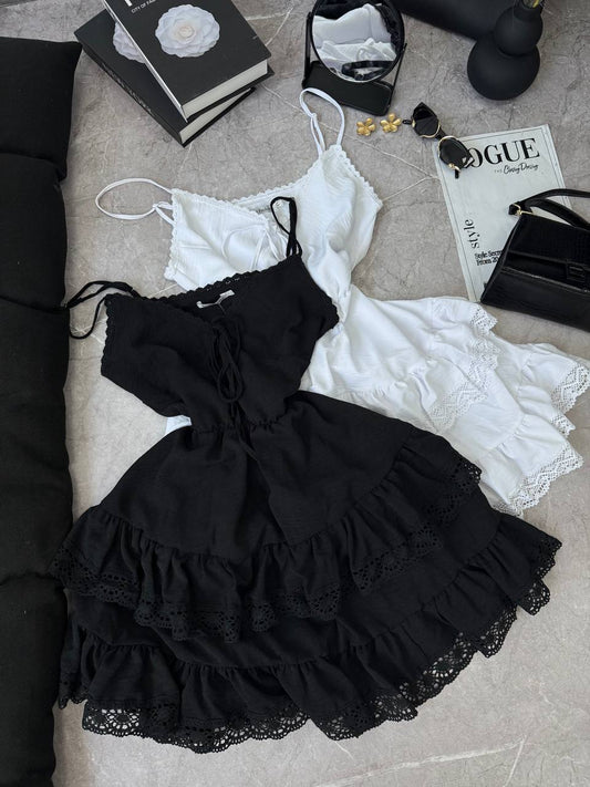 Un vestido ligero con encaje
